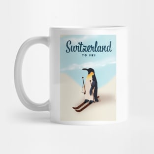 Switzerland Penguin to ski Mug